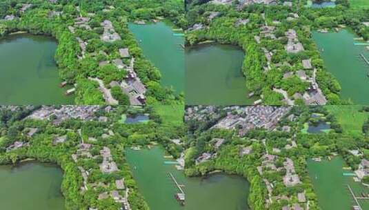 中国杭州西湖风景名胜区都锦生故居高清在线视频素材下载