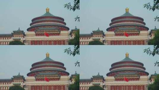 重庆大礼堂高清在线视频素材下载