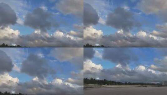 平潭海岛上的蓝天白云高清在线视频素材下载