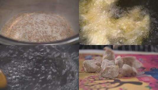 燕麦奶香芋头高清在线视频素材下载