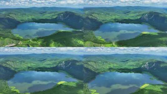 湖水淡水湖泊自然风景生态环境高清在线视频素材下载