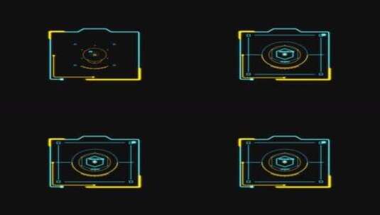 科技HUD 科技小元素 赛博朋克 虚拟数字高清在线视频素材下载