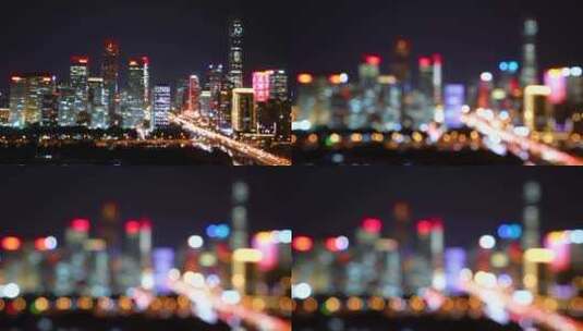 城市夜景车流 北京夜晚高清在线视频素材下载