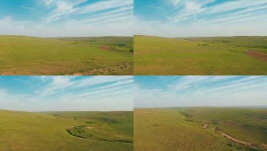 新疆大草原山脉自然风光高清在线视频素材下载