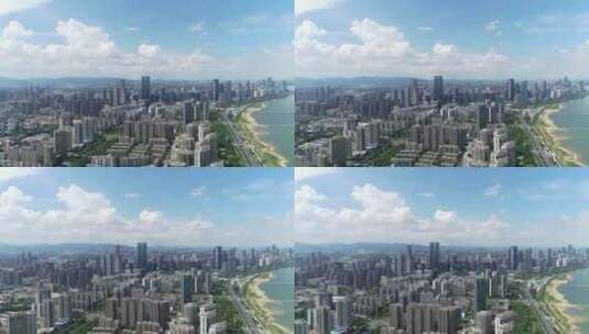 2023美丽南昌城市地标风光航拍高清在线视频素材下载