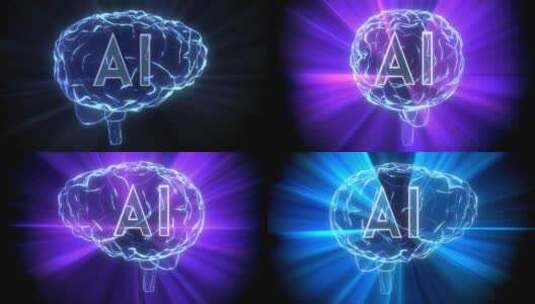 人工智能大脑与AI科技高清在线视频素材下载