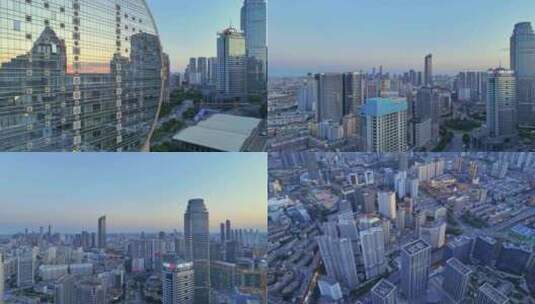 4K航拍沈阳宣传片城市发展繁华交通车流高清在线视频素材下载