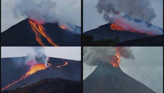 火山爆发岩浆 (2)高清在线视频素材下载