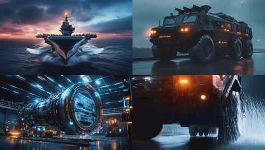 4k高清军事装备武器装备大国重器航母战斗机高清在线视频素材下载