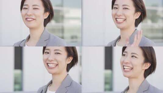 笑呵女性高清在线视频素材下载