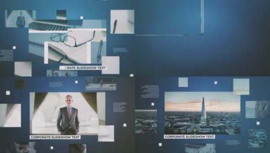 简约公司的幻灯片文本过渡AE模板高清AE视频素材下载