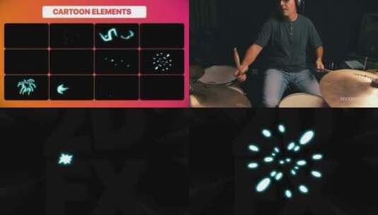 综艺特效能量与爆炸元素AE模板高清AE视频素材下载