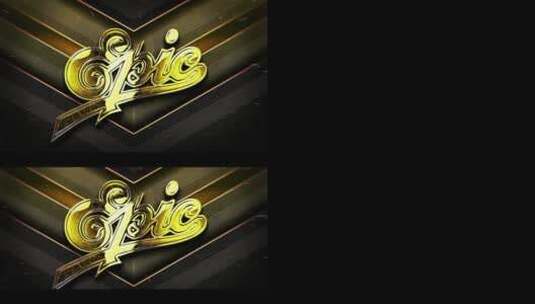 金标志黄金黑金经典配色logo标志标识展示宣传片AE模板高清AE视频素材下载