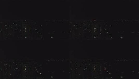 航拍 城市夜景 烟花 城市烟花 春节 夜晚高清在线视频素材下载