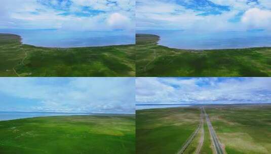 青海湖4k航拍素材高清在线视频素材下载