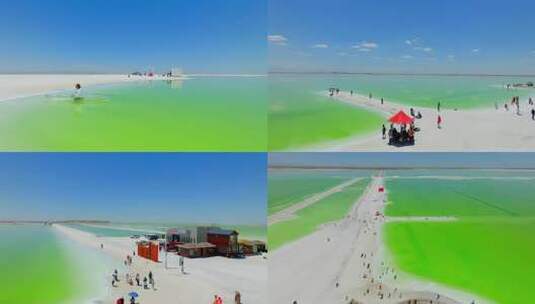 察尔汗盐湖天空之境高清在线视频素材下载