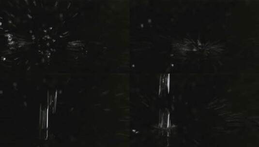 黑色背景下的水滴高清在线视频素材下载