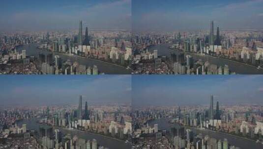 4K航拍上海城市风光高清在线视频素材下载