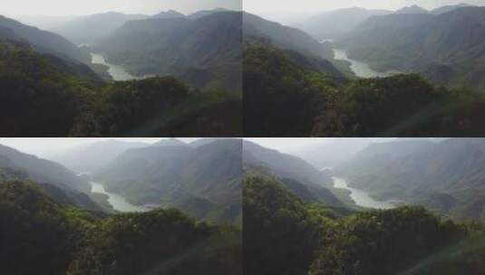 江西水坝航拍高清在线视频素材下载