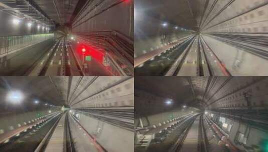 地铁管道延时摄影高清在线视频素材下载