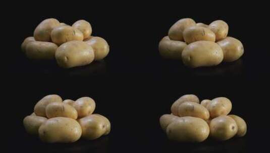 土豆的特写镜头高清在线视频素材下载