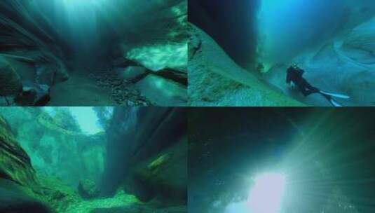 水下潜水2高清在线视频素材下载