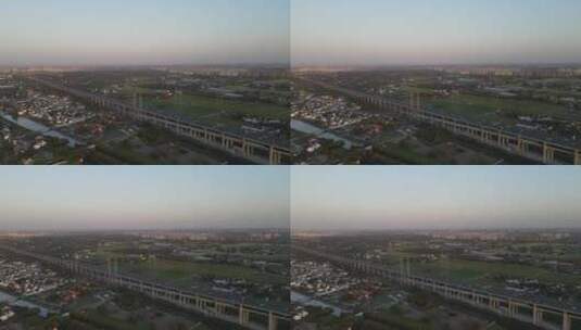 上海闵浦大桥4K航拍高清在线视频素材下载