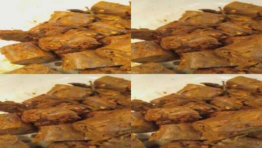 湖北武汉小吃周黑鸭鸭脖美食4K视频高清在线视频素材下载