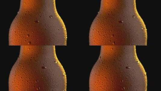 啤酒 酒花 泡沫 酒瓶 干杯高清在线视频素材下载