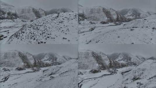 西藏察隅县雪山航拍高清在线视频素材下载