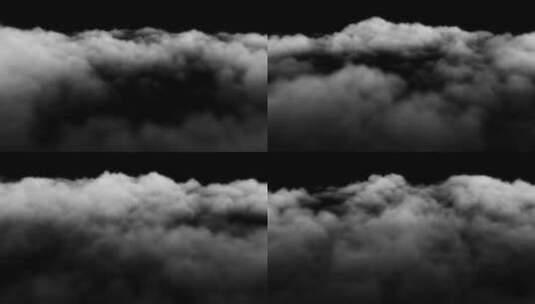 【Alpha通道】乌云流动云海云层高清在线视频素材下载