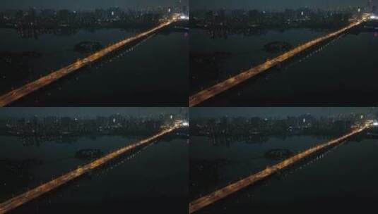 武汉墨水湖大桥高清在线视频素材下载