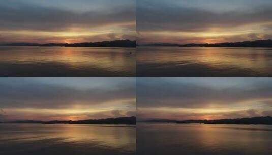 航拍浙江千岛湖自然风景高清在线视频素材下载