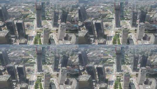 广州琶洲CBD高楼建设航拍高清在线视频素材下载
