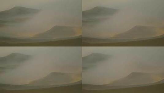 沙漠水汽 水珠 水雾特写画面高清在线视频素材下载