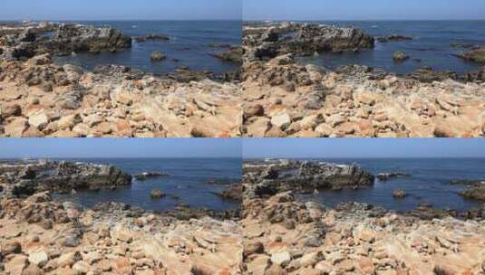 海岸边的鹅卵石高清在线视频素材下载