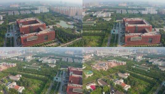 杨凌西北农林科技大学博览园航拍4k_2高清在线视频素材下载