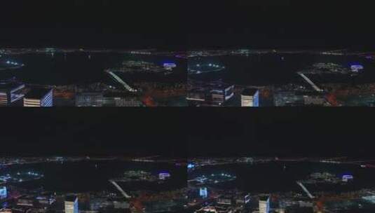 上海临港滴水湖夜景烟花秀【4K】高清在线视频素材下载