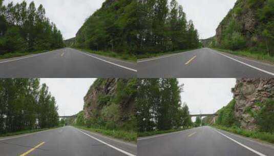 开车视角 白天 行驶在公路上高清在线视频素材下载