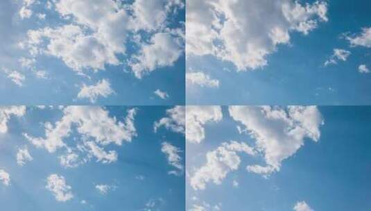 蓝天白云延时空镜高清在线视频素材下载