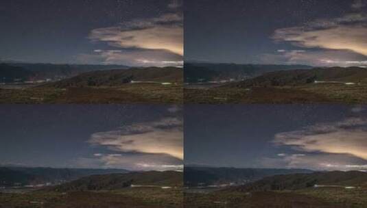 6k 羊湖上的星空高清在线视频素材下载