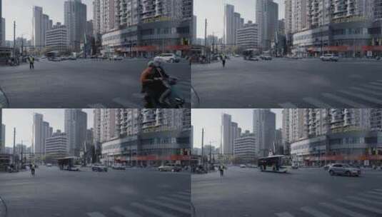 上海浦西马路街景高清在线视频素材下载