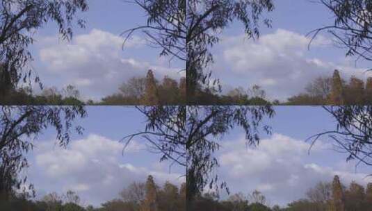 蓝天 公园 云 空镜高清在线视频素材下载