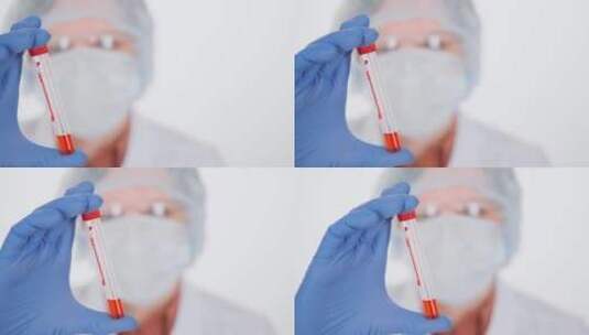 化验血液样本的化学家高清在线视频素材下载