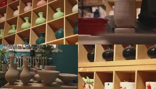 制作陶瓷花瓶素材高清在线视频素材下载