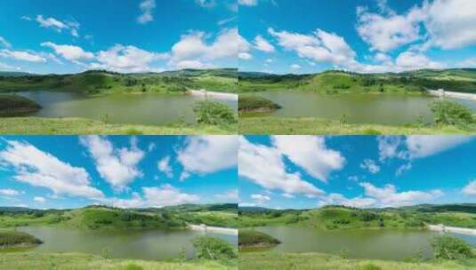 内蒙古蛤蟆坝风景区8K超采延时风光视频高清在线视频素材下载