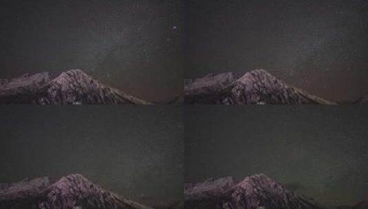 山峰前景星空延时高清在线视频素材下载