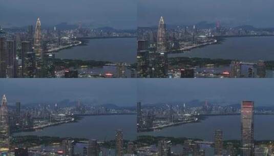 深圳南山后海片区高新科技园4K航拍高清在线视频素材下载