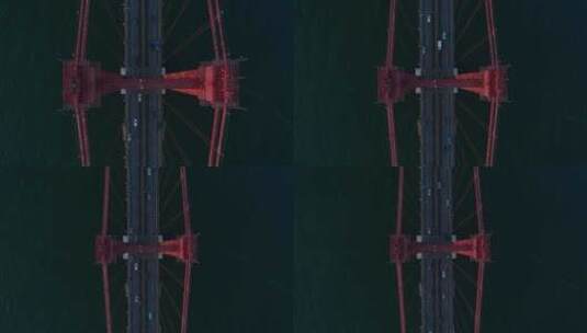 长江大桥车流车辆通行高清在线视频素材下载