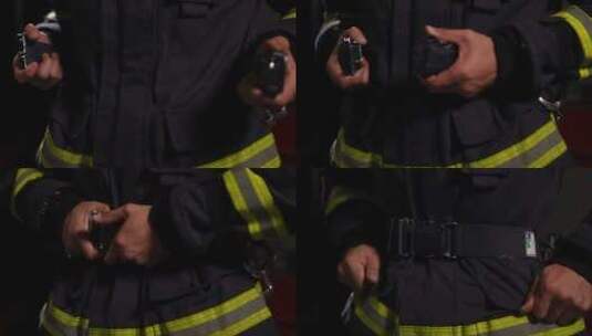 消防演练慢镜头高清在线视频素材下载